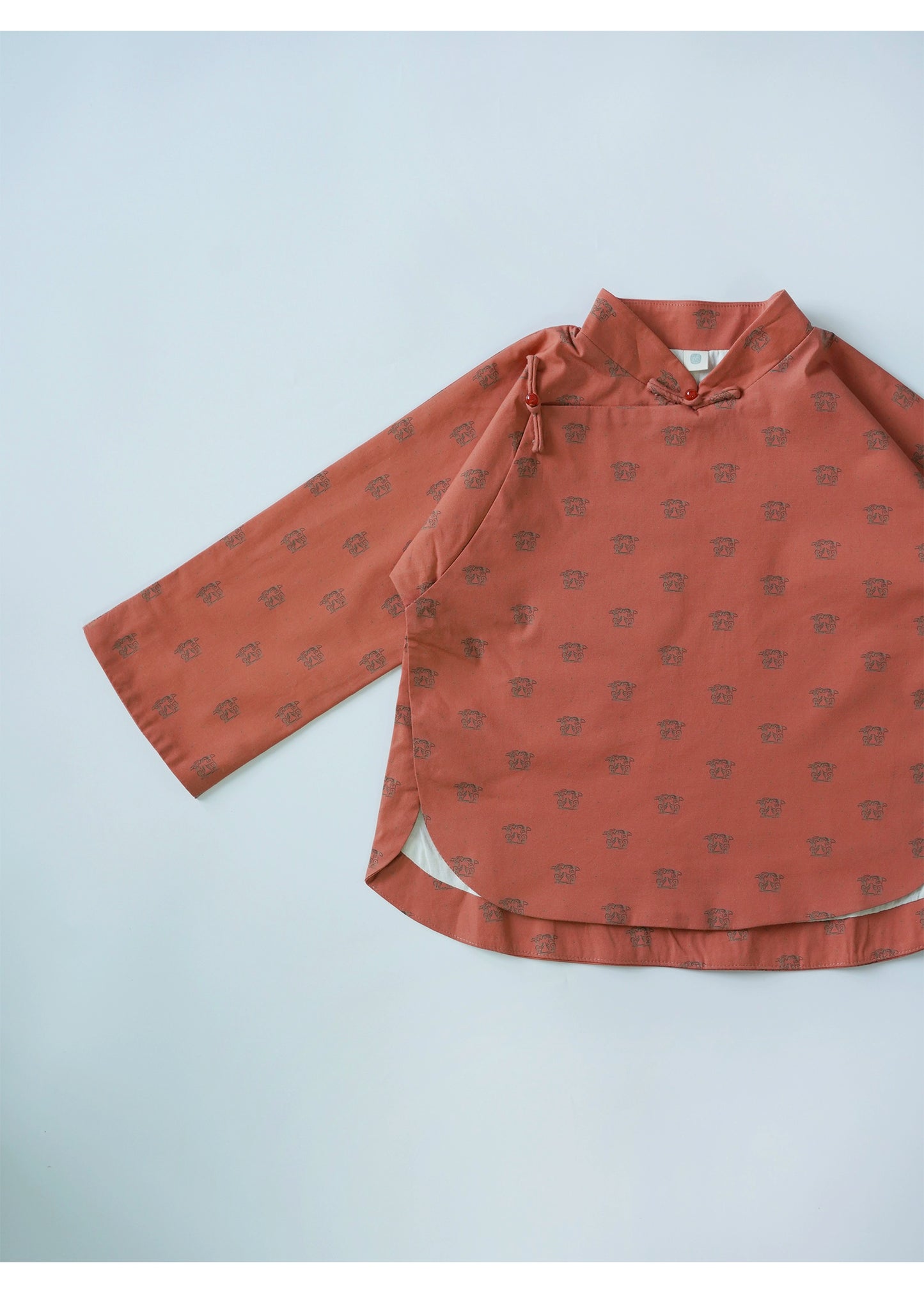 MaNa Kids Mandarin Collar Cotton Shirt ---Chinese New Year