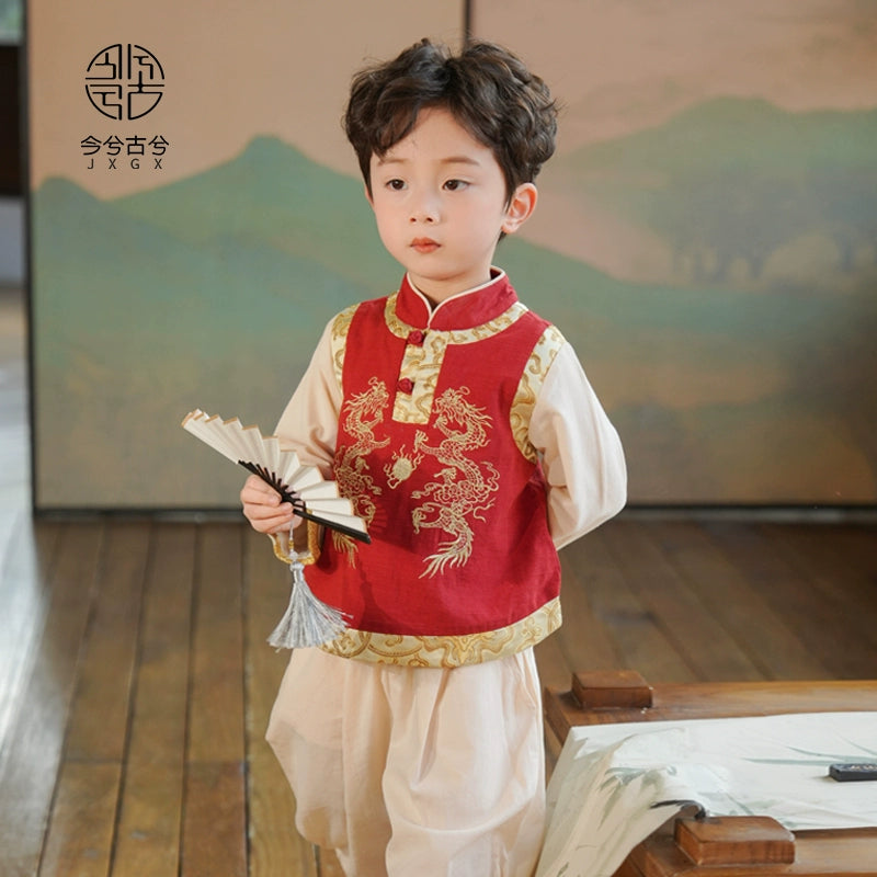 JXGX Fall/Spring Chinese New Year Boy Outfit---Longteng