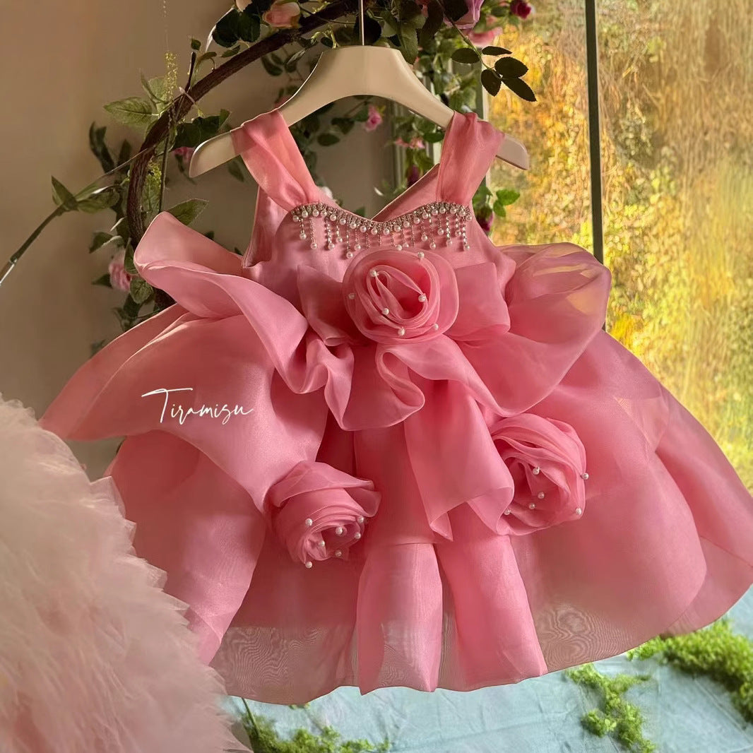 Tiramisu Blossom Princess Couture Dress (100-150/3y-12y)