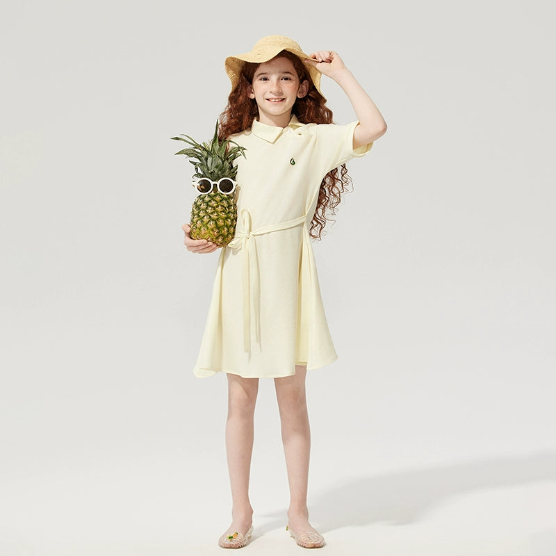 JollyBean Girls' Polo Dress – Belted Summer Shirt Dress (120-170/ 5y-Adult)