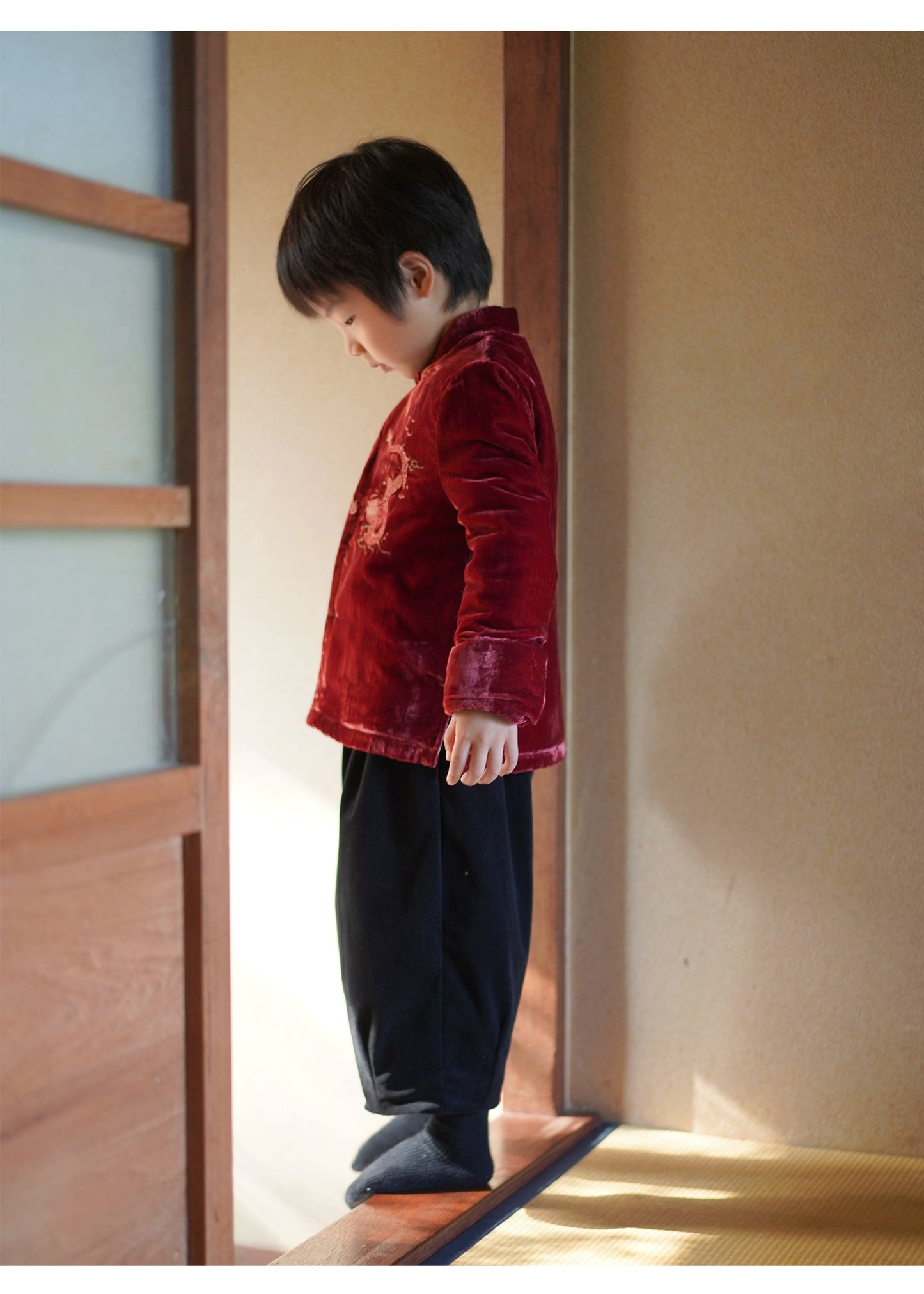 MaNa Kids Imperial Dragon Velvet Jacket