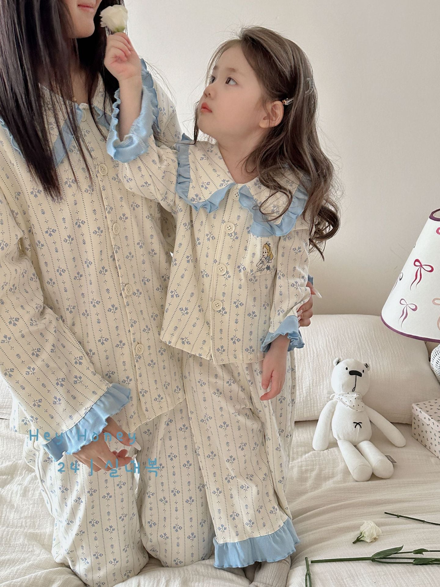 DXJ Family-Matching Carton Cotton Pyjamas Set