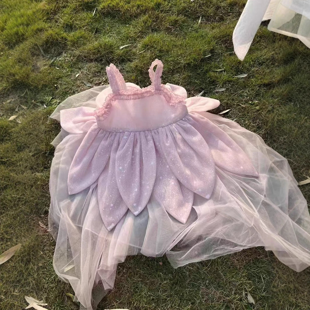 Girls Petal Fairy Princess Dress (90-130/18m-7y)