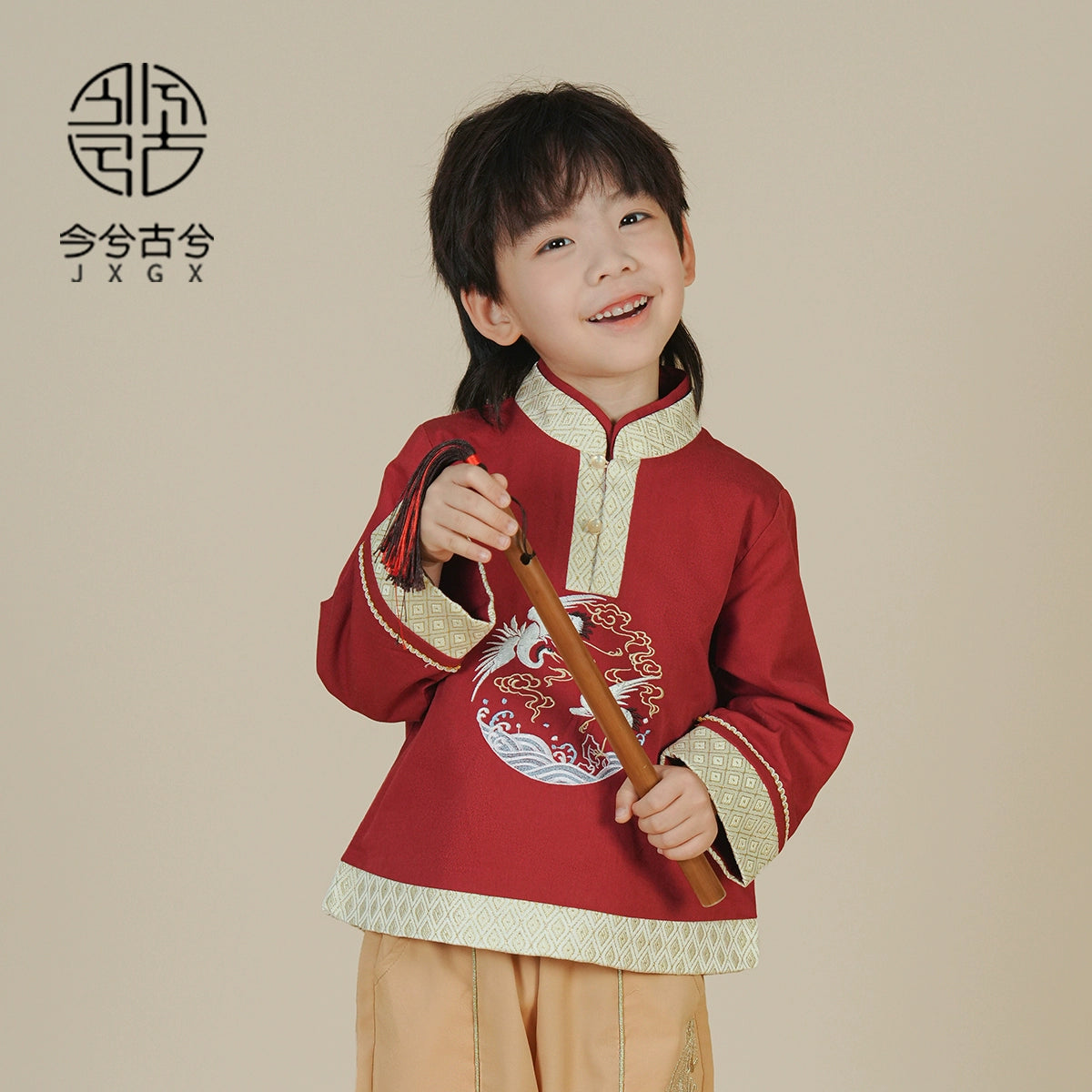 JXGX Fall/Spring Chinese New Year Boy Outfit ---Huaihe