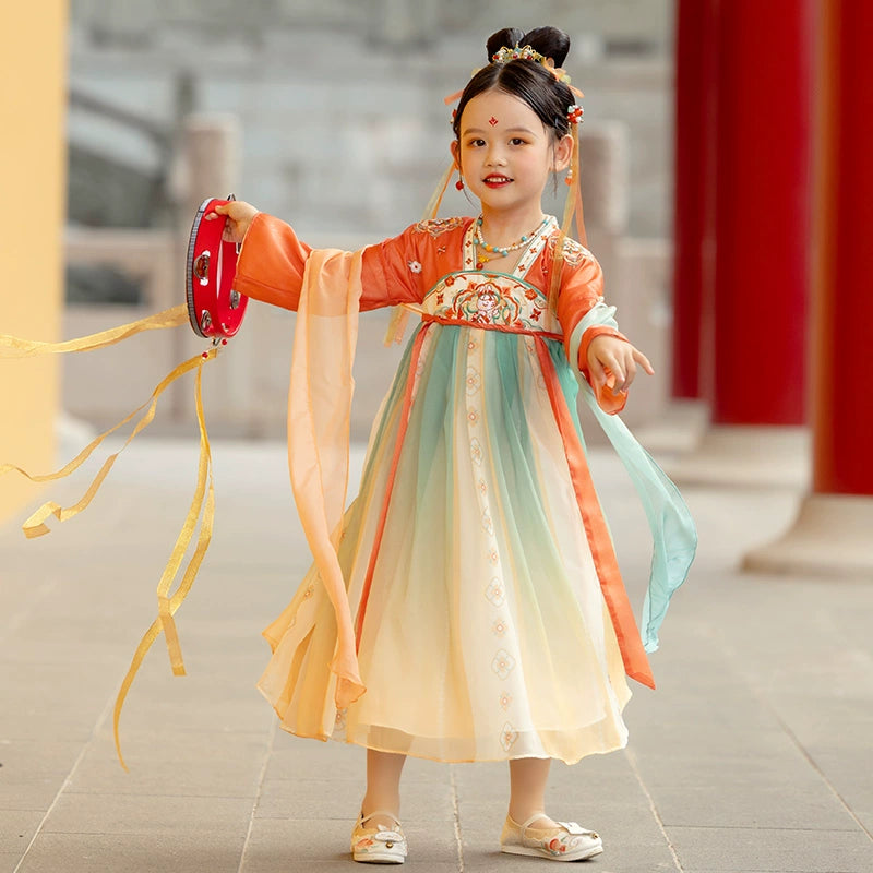 MengHu Girls' Hanfu Confucian Dress --- Qiushuiyao--- Chinese New Year