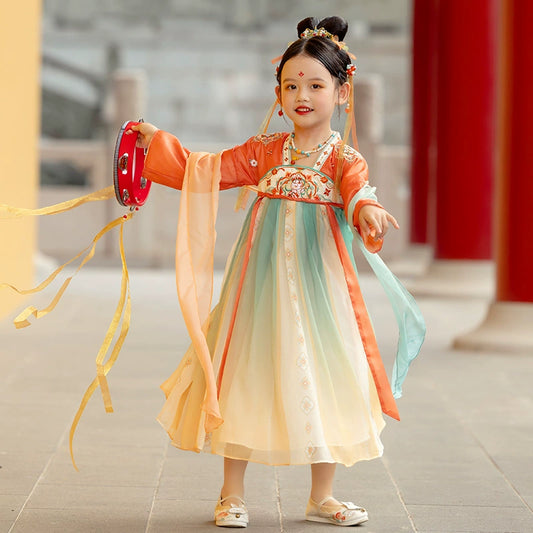 Robe confucianiste Hanfu pour filles MengHu --- Qiushuiyao --- Nouvel An chinois