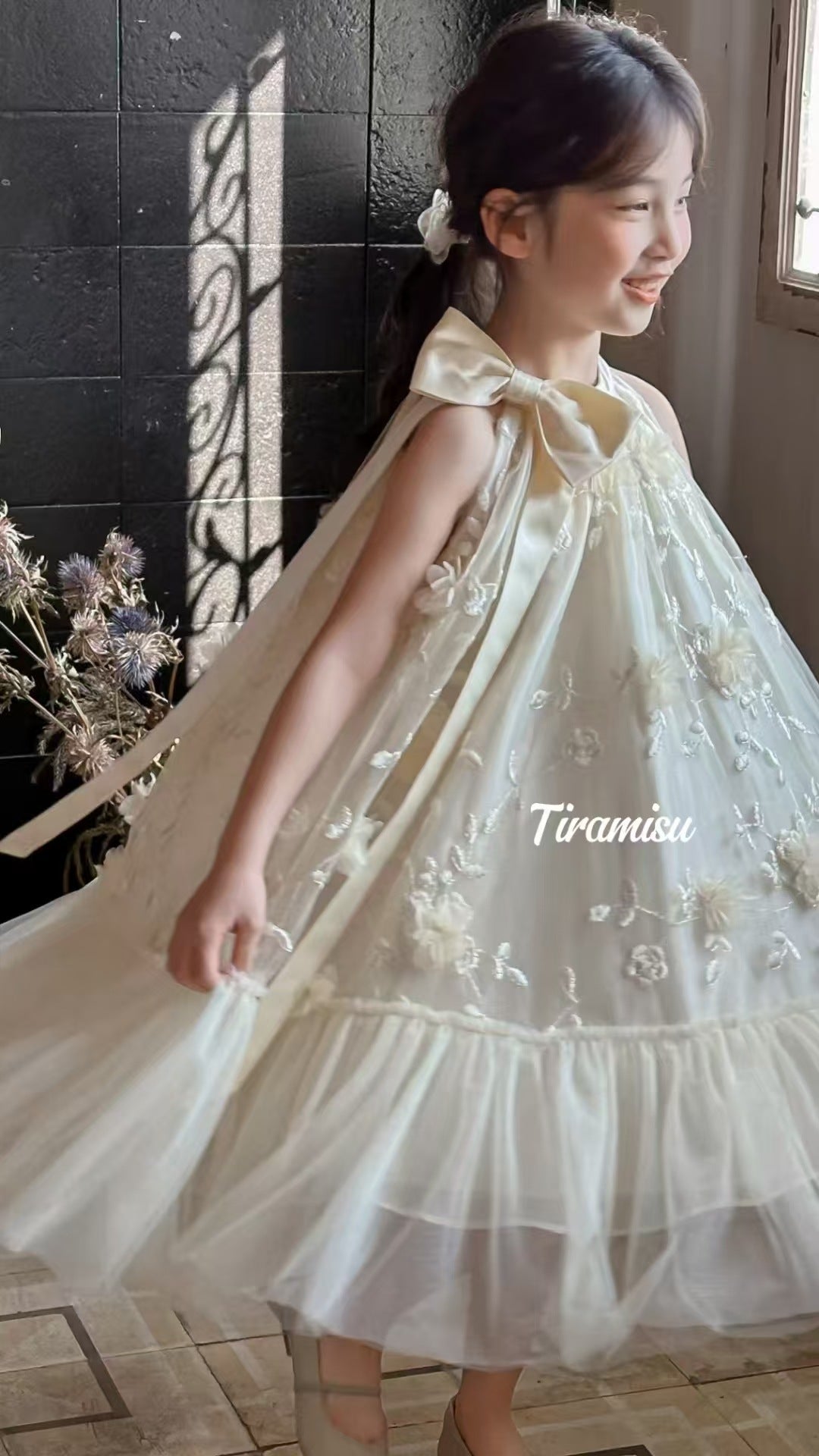 Tiramisu Girls Enchanted Bloom Dress (100-150/3y-12y)