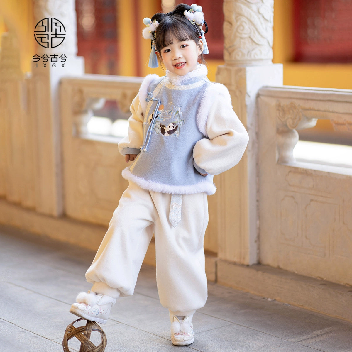 JXGX-Chinese New Year Panda Unisex set --Daicheng