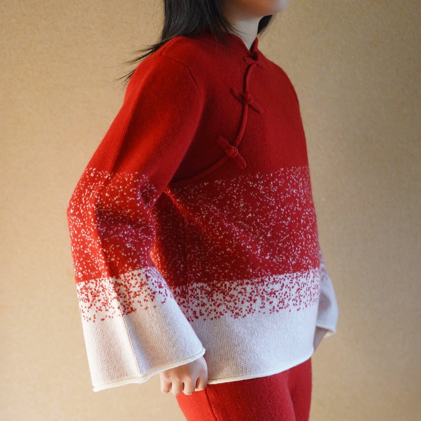 Mana Chinese New Year Girls' Woollen Sweater and Pants