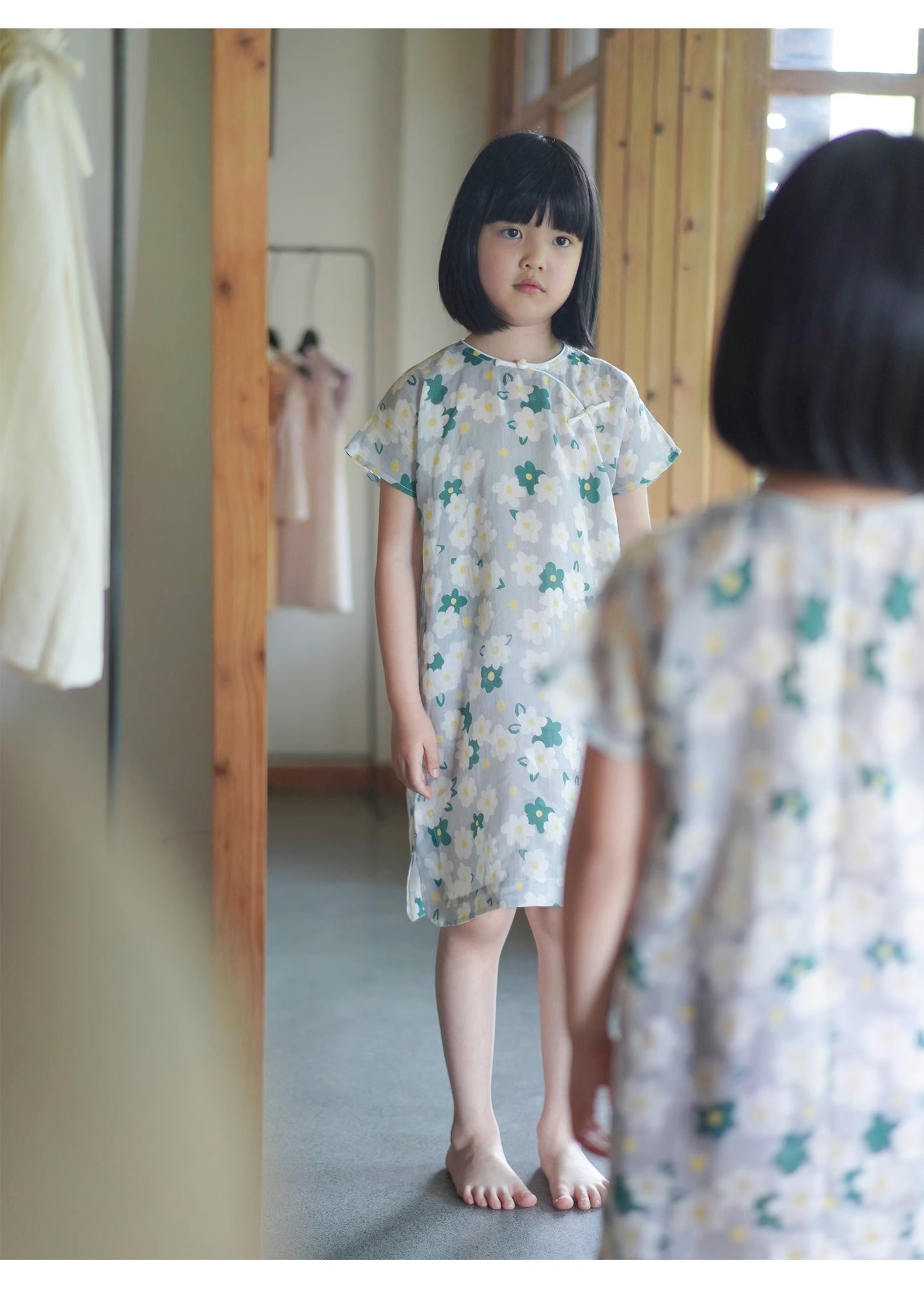 Mana Girls' Traditional Summer Qipao Dress