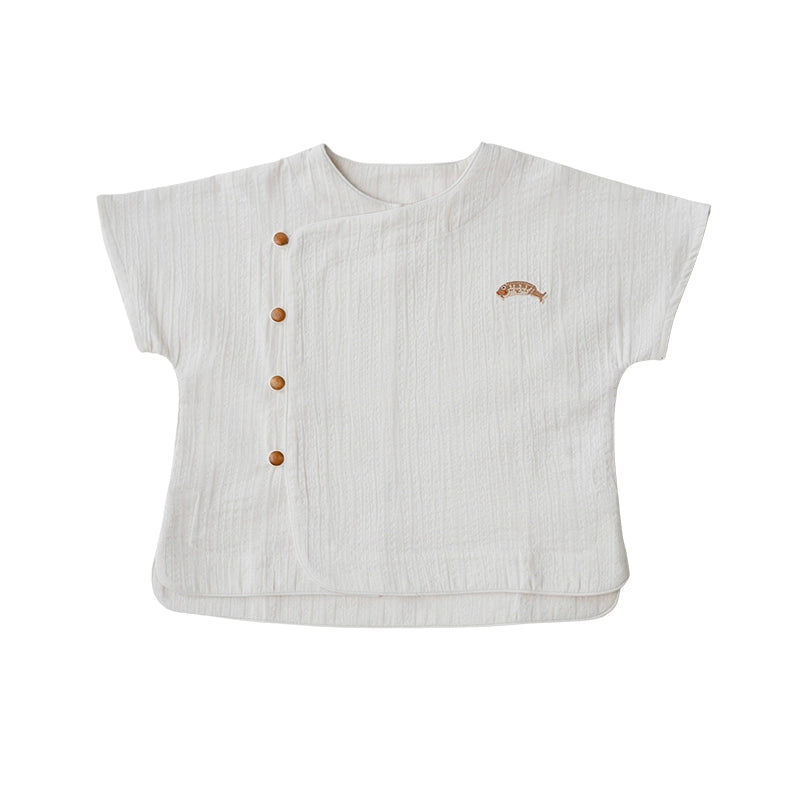 Mana Kids Little Fish Embroidered Shirt