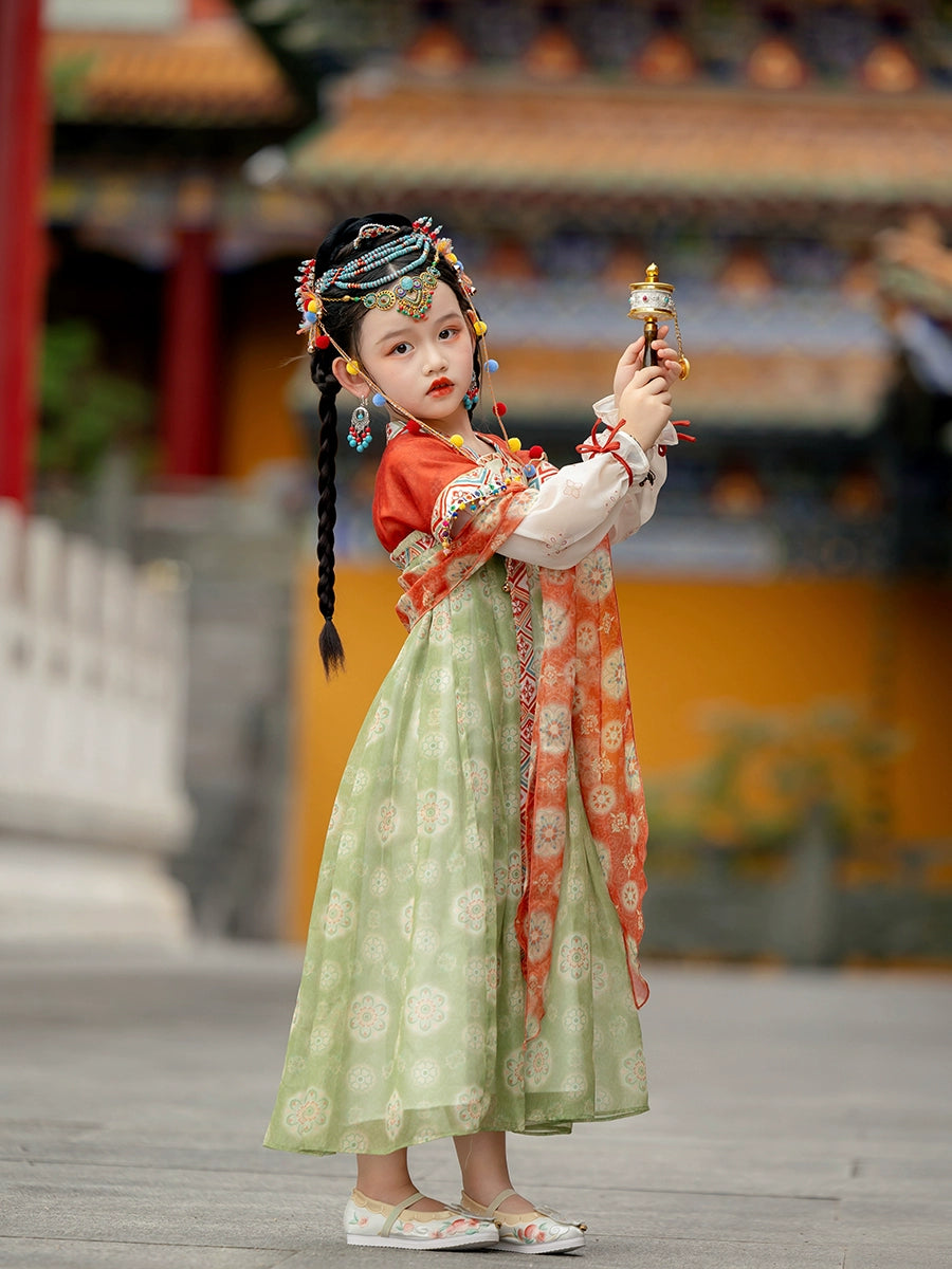 MengHu Girls' Hanfu Confucian Dress ---Wushan--- Chinese New Year