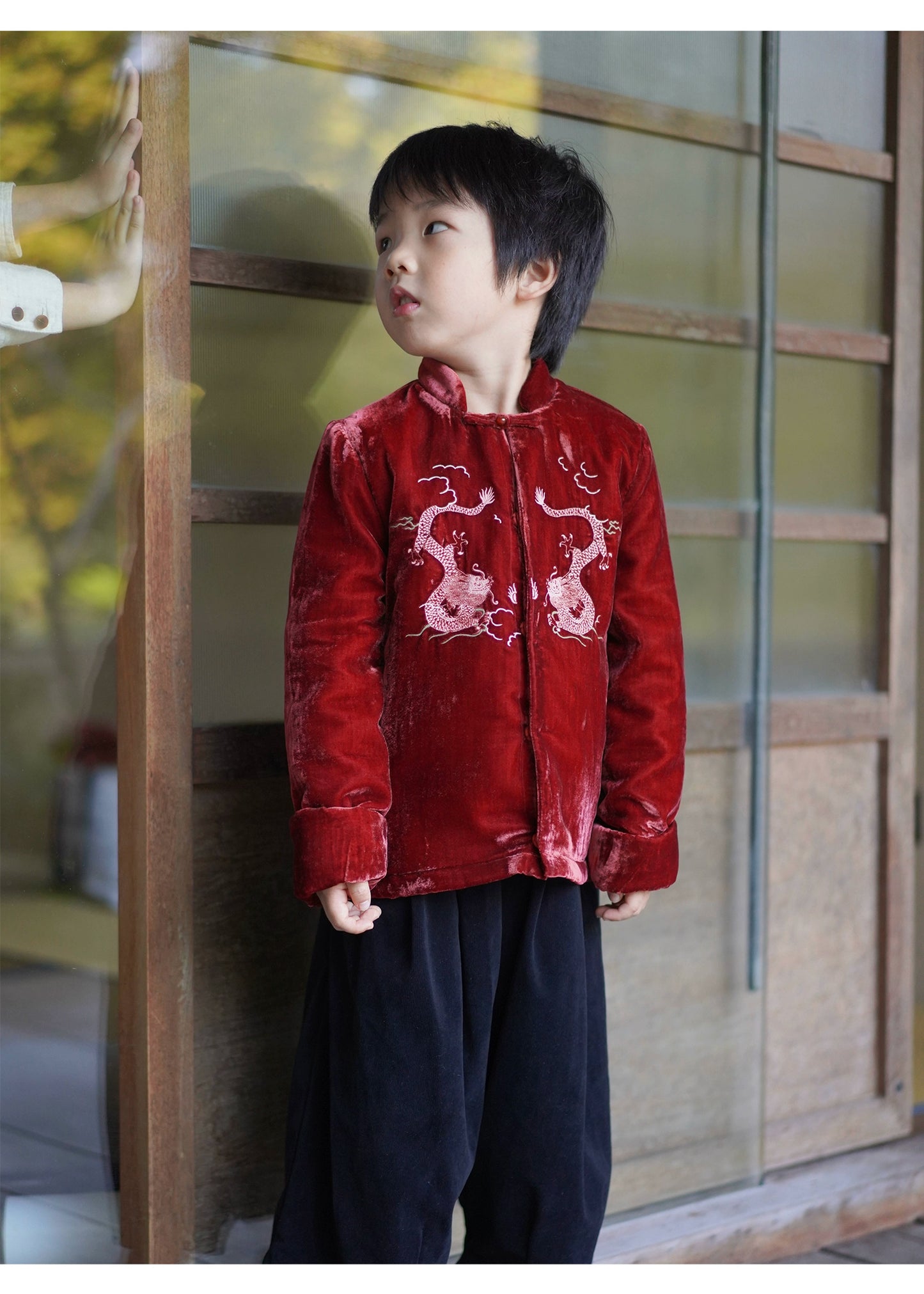 MaNa Kids Imperial Dragon Velvet Jacket