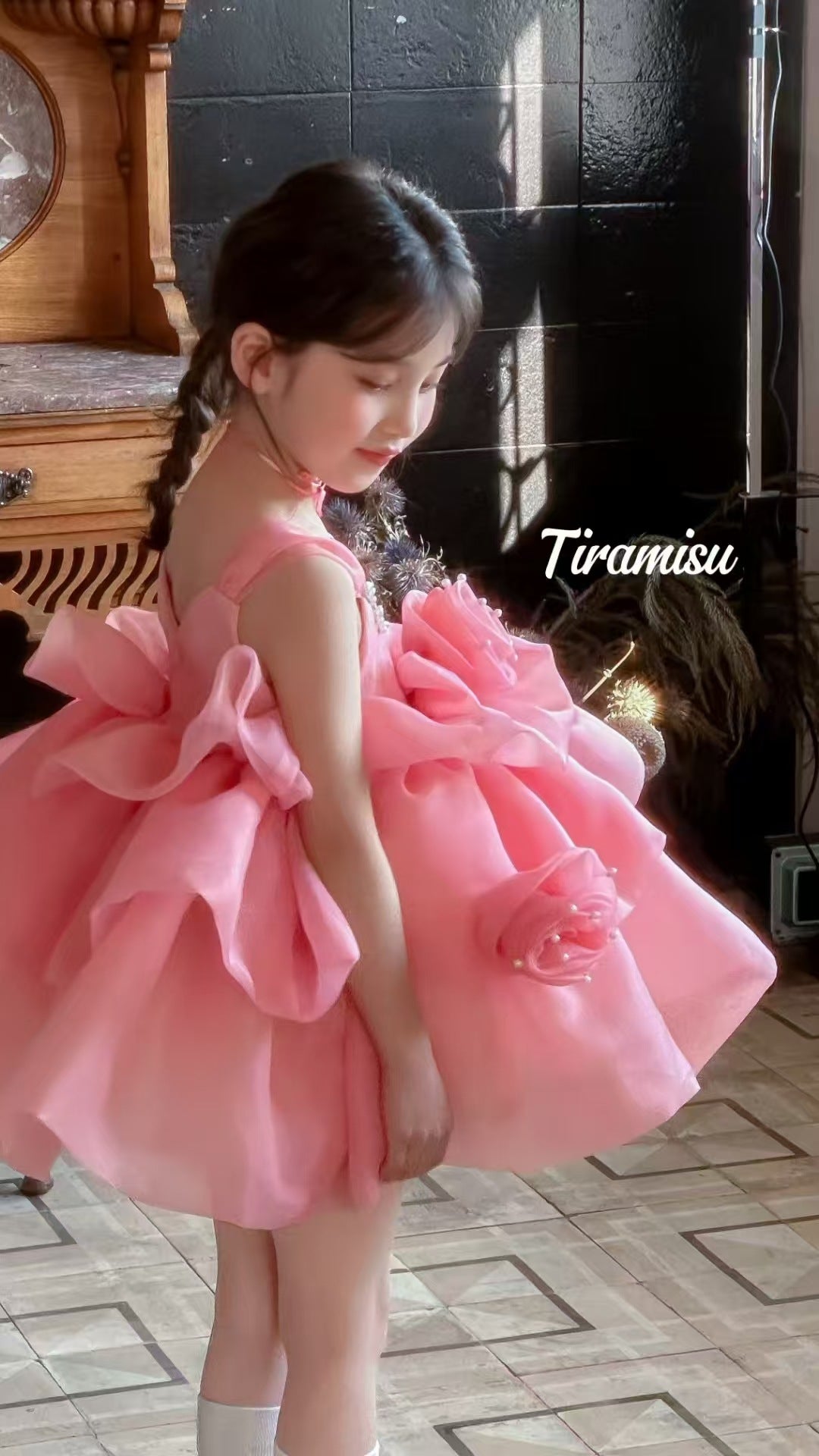 Tiramisu Blossom Princess Couture Dress (100-150/3y-12y)