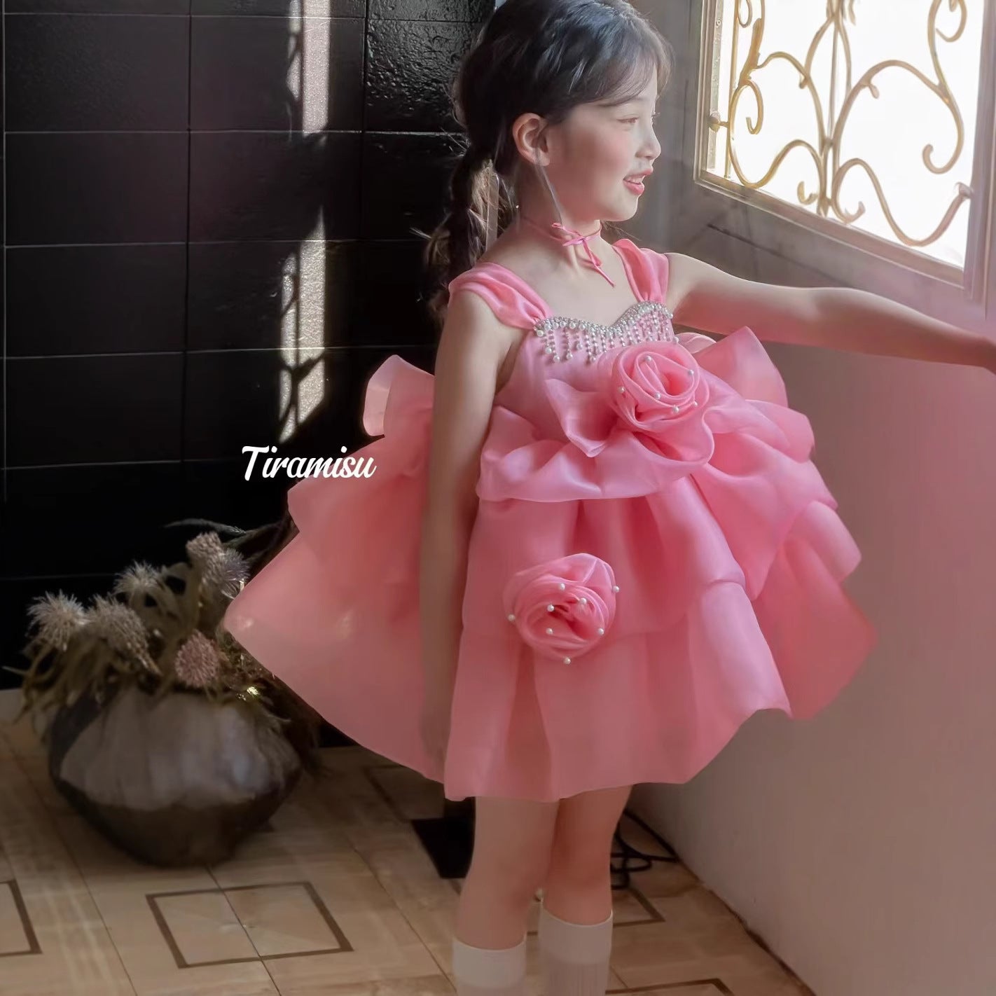 Tiramisu Blossom Princess Couture Dress (100-150/3y-12y)