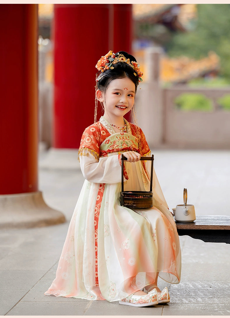 MengHu Girls' Hanfu Confucian Dress ---Lanling--- Chinese New Year