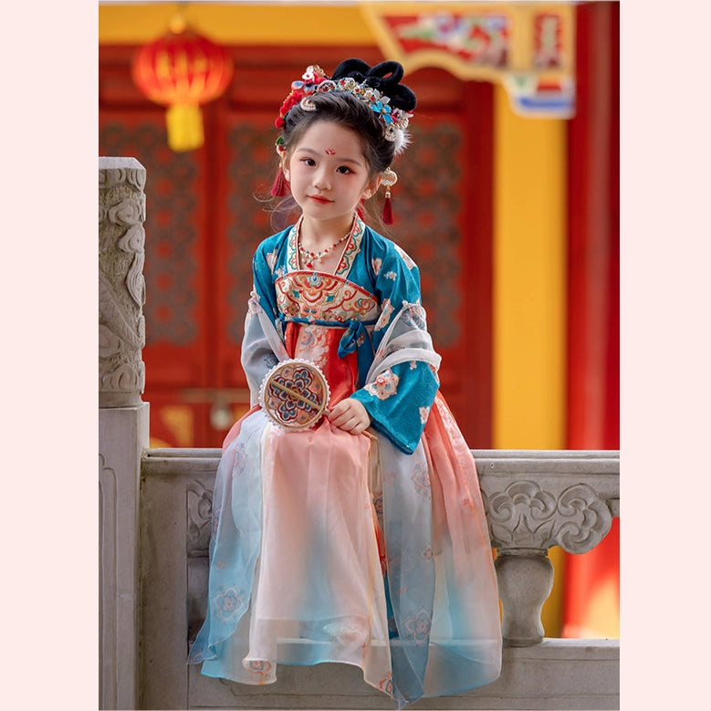 MengHu Girls' Hanfu Confucian Dress --- Yaoguang--- Chinese New Year