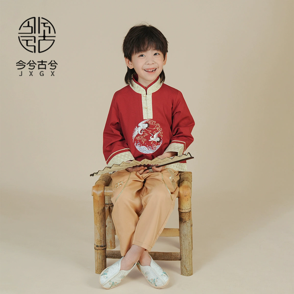 JXGX Fall/Spring Chinese New Year Boy Outfit ---Huaihe