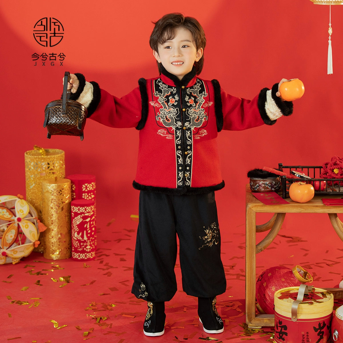JXGX Chinese New Year Boys Jacket---Junci