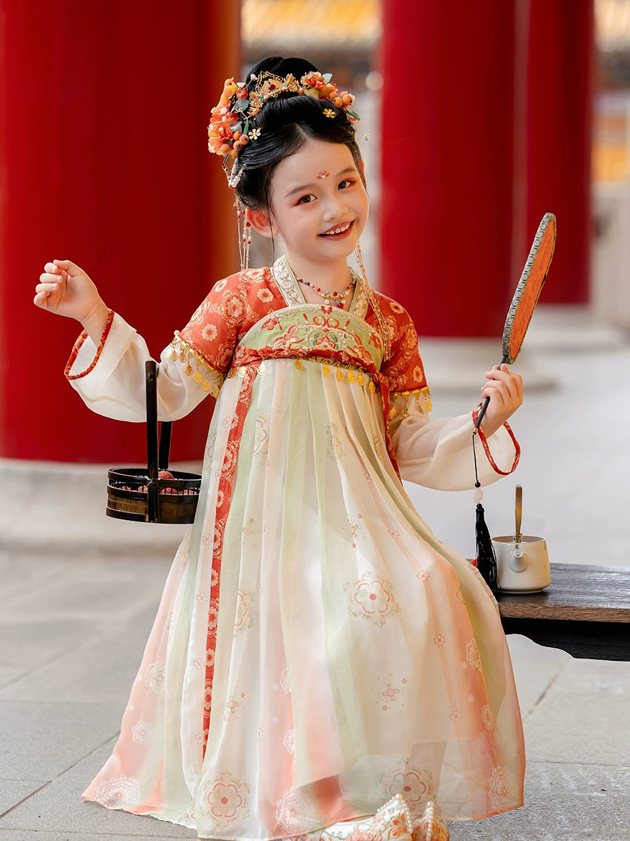 MengHu Girls' Hanfu Confucian Dress ---Lanling--- Chinese New Year