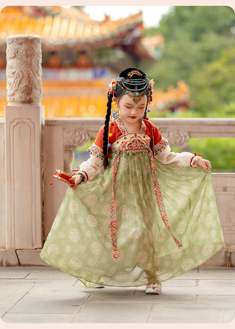 MengHu Girls' Hanfu Confucian Dress ---Wushan--- Chinese New Year