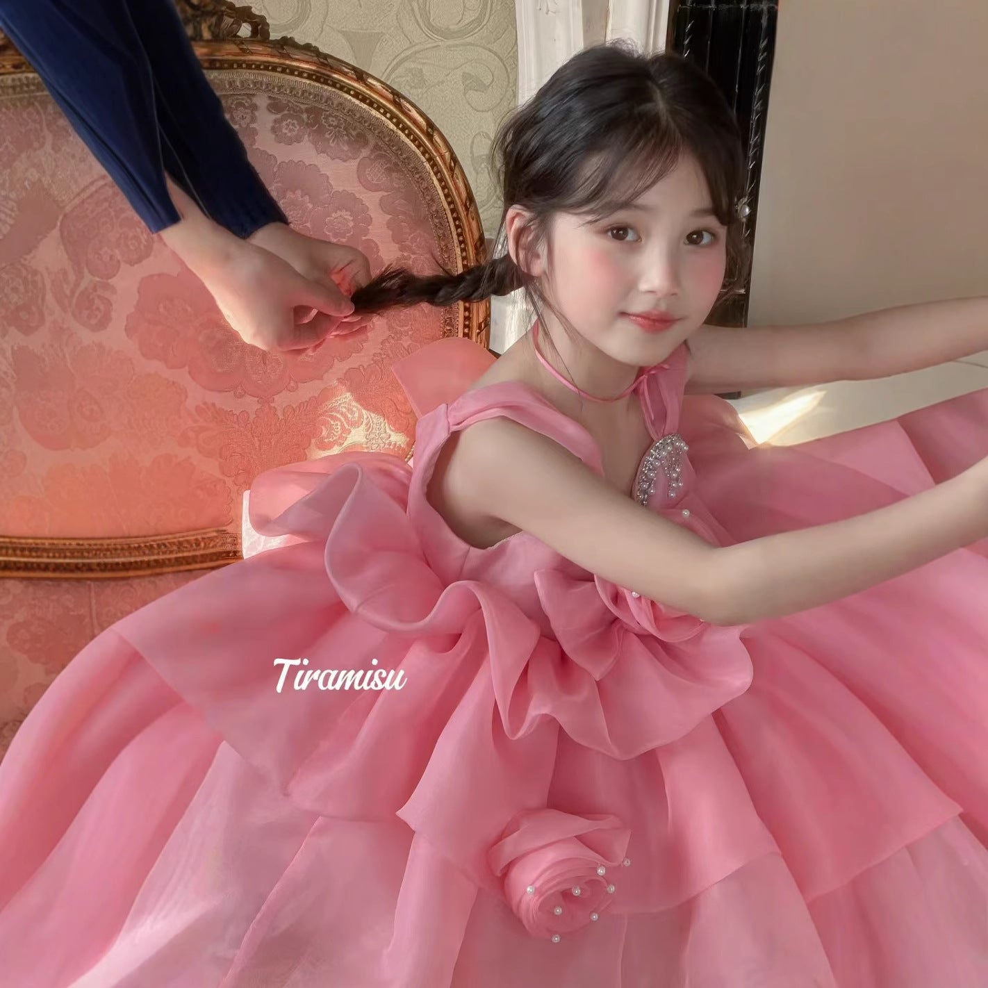 Tiramisu Blossom Princess Couture Dress (100-150/3y-12y)