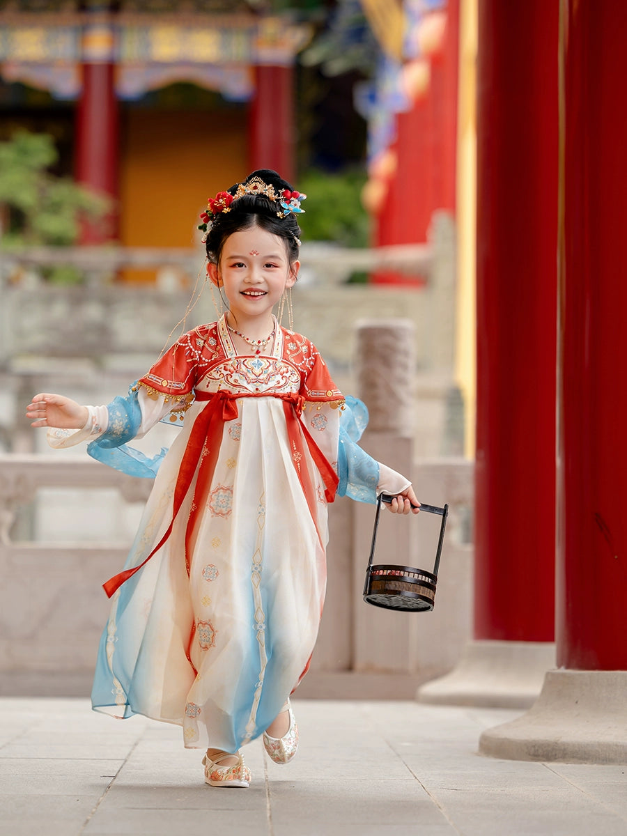 MengHu Girls' Hanfu Confucian Dress ---Yanluo--- Chinese New Year