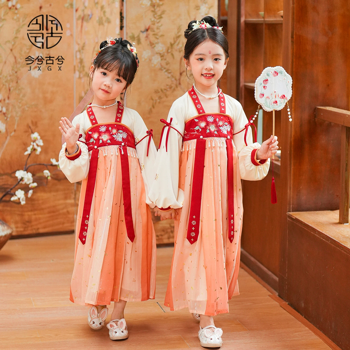 JXGX Fall/Spring Chinese New Year Girl Dress —Junmang