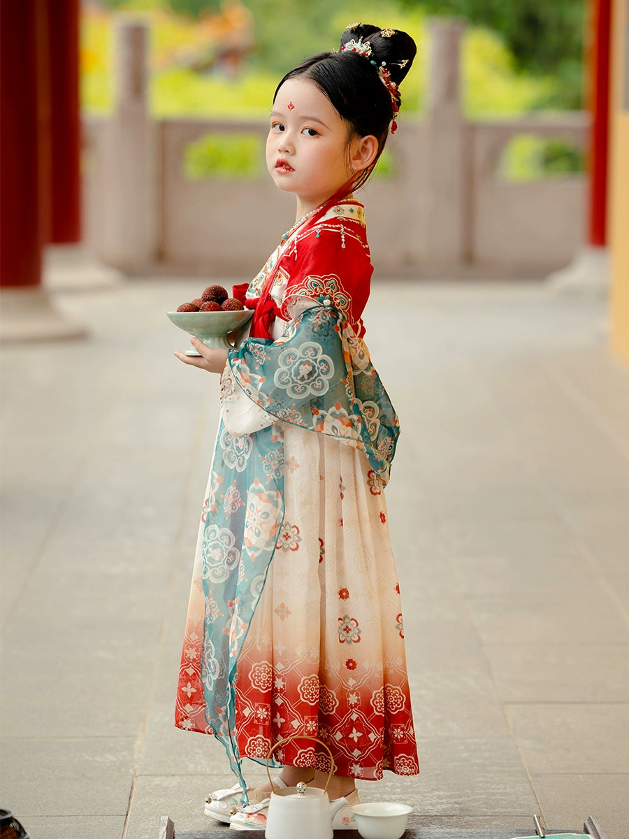 MengHu Girls' Hanfu Confucian Dress --- Zhuyan--- Chinese New Year