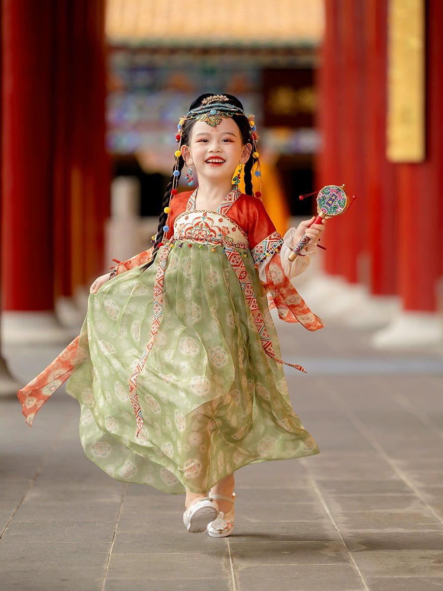 MengHu Girls' Hanfu Confucian Dress ---Wushan--- Chinese New Year