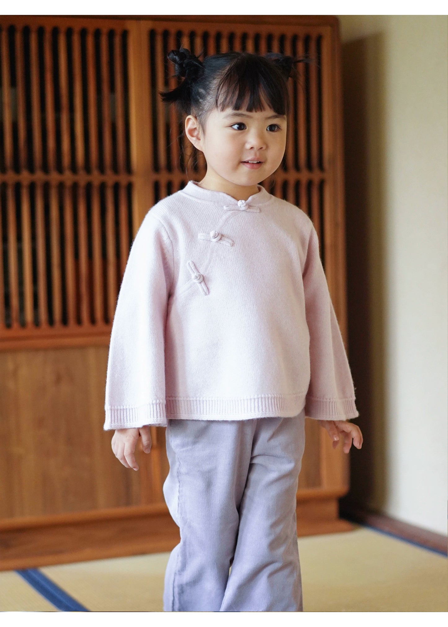 MaNa Chinese New Year Kids Soft Pink Woolen Sweater