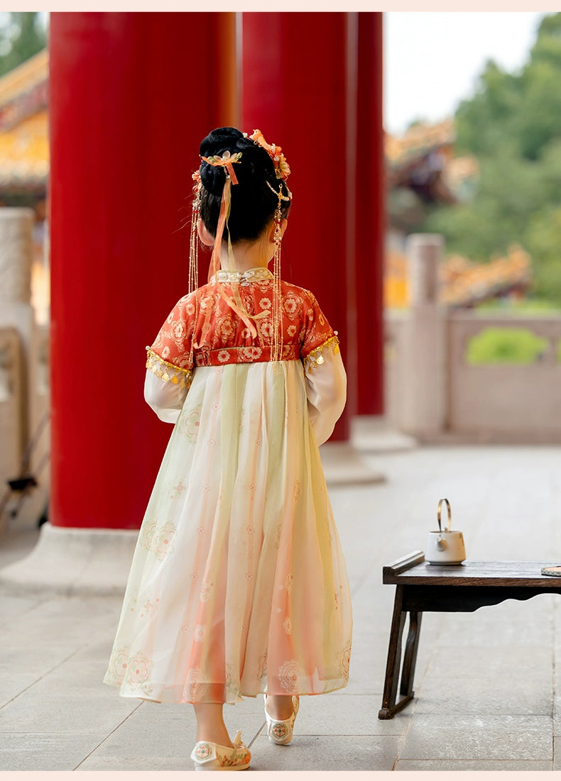 MengHu Girls' Hanfu Confucian Dress ---Lanling--- Chinese New Year