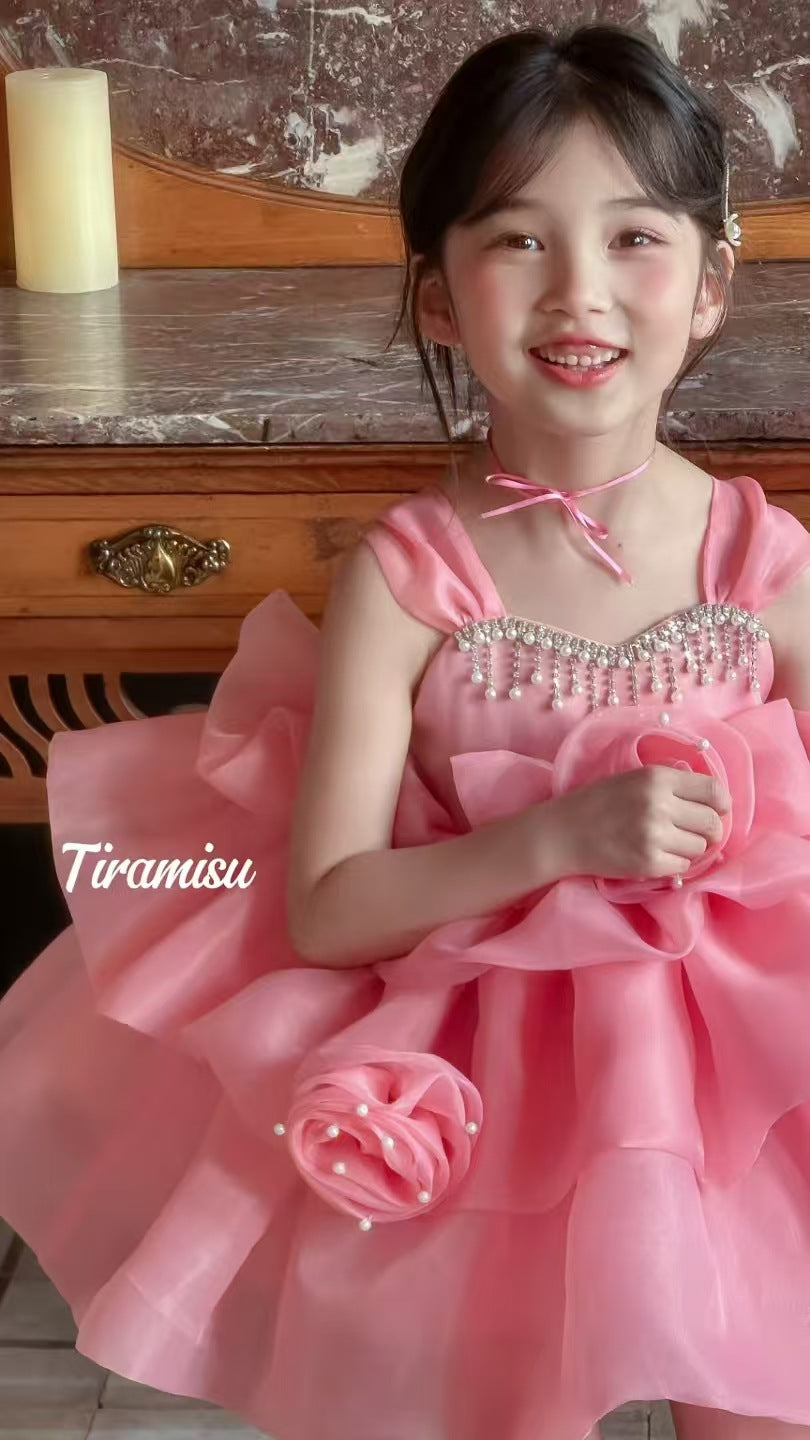 Tiramisu Blossom Princess Couture Dress (100-150/3y-12y)