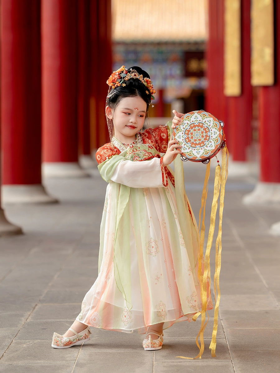 MengHu Girls' Hanfu Confucian Dress ---Lanling--- Chinese New Year