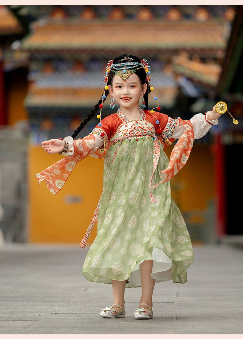 MengHu Girls' Hanfu Confucian Dress ---Wushan--- Chinese New Year