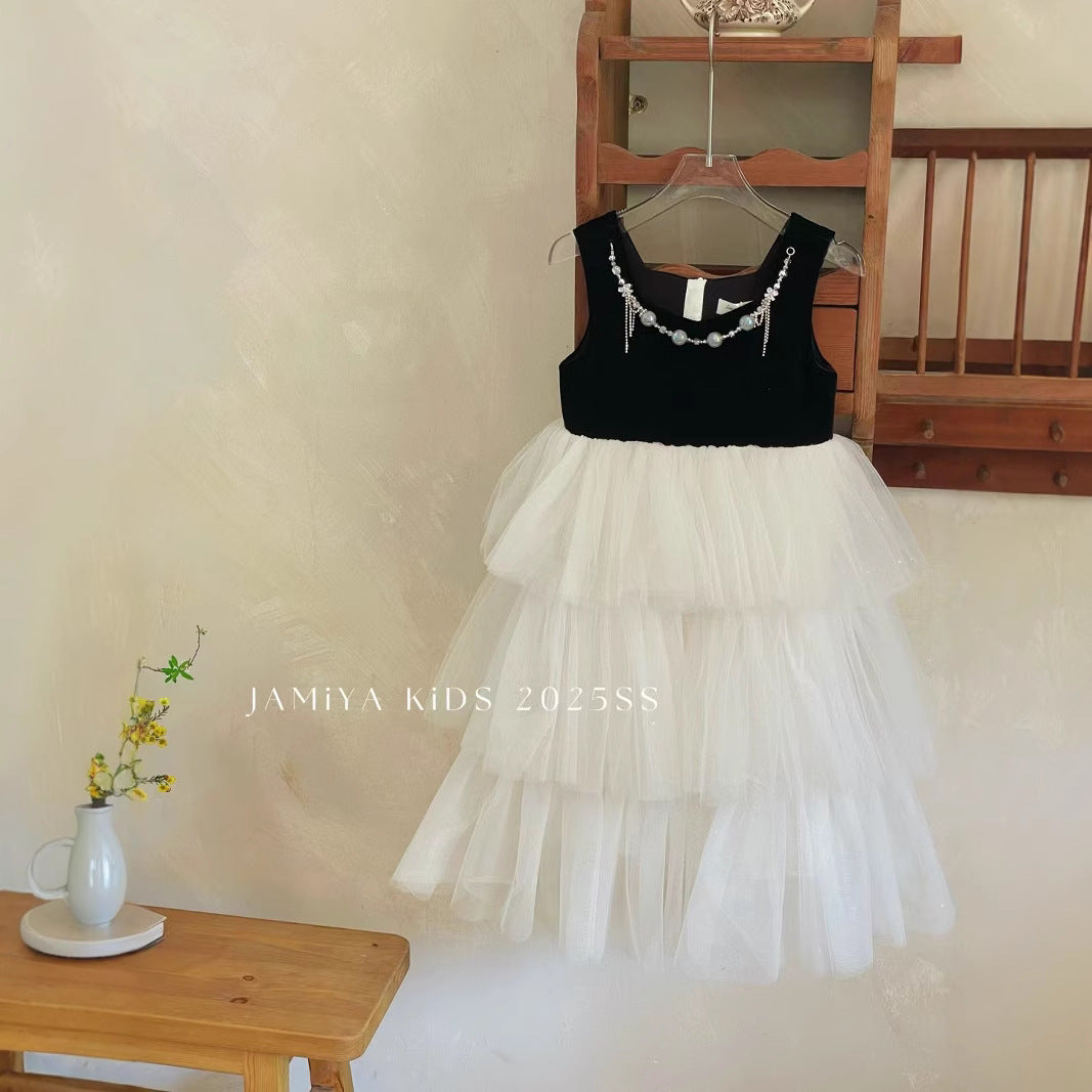 Jamiya Girls Enchanted Nightfall Tulle Ball Gown (100-150/3y-12y)