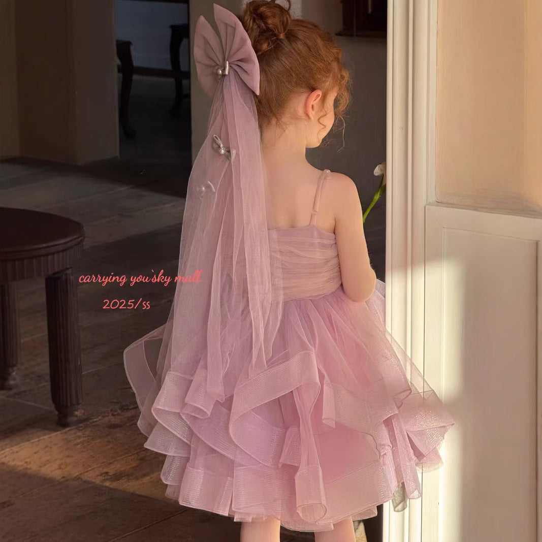 CYSM Blush Dream Ruffled Tulle Dress (110-150/4y-12y)