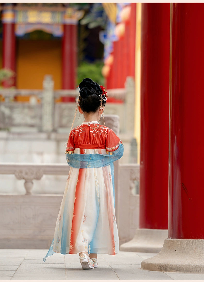 MengHu Girls' Hanfu Confucian Dress ---Yanluo--- Chinese New Year