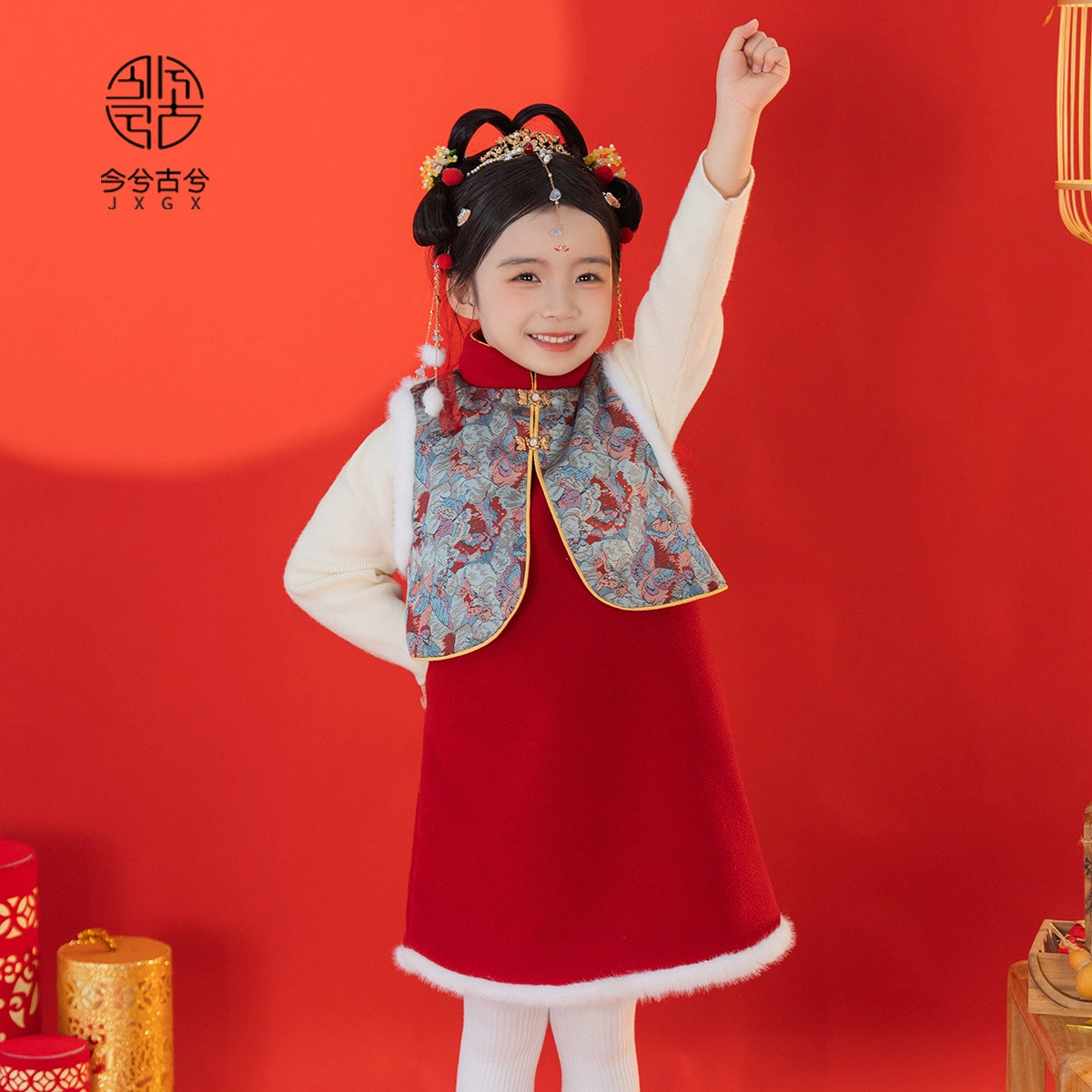 JXGX Chinese New Year Girl Dress ---Shuyan