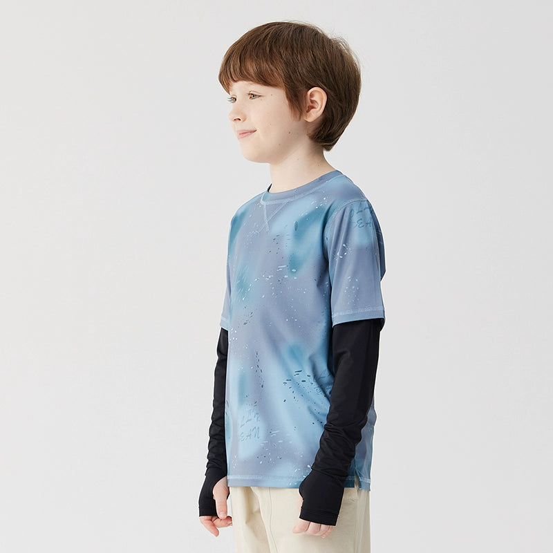 Jollybean Kids GlowMotion Tie-Dye Layered Tee (120-170/ 5y-Adult)