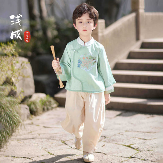 JXGX Boy Traditional Chinese Tang Outfit --- QianCheng