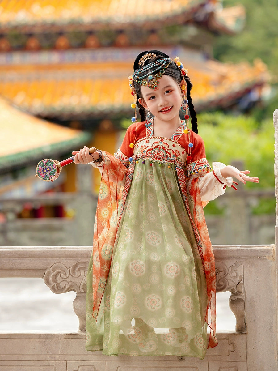 MengHu Girls' Hanfu Confucian Dress ---Wushan--- Chinese New Year