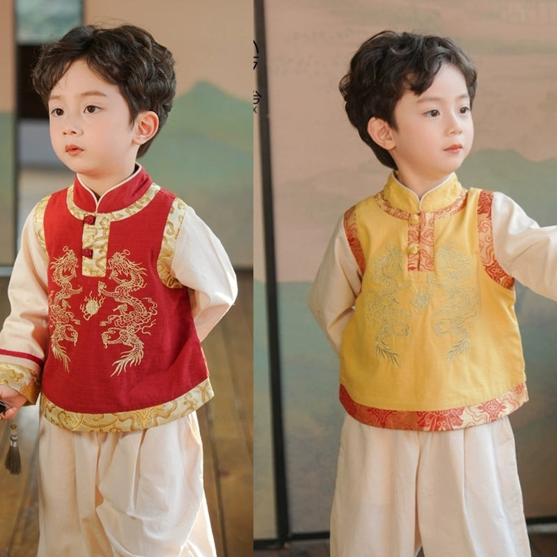 JXGX Fall/Spring Chinese New Year Boy Outfit---Longteng