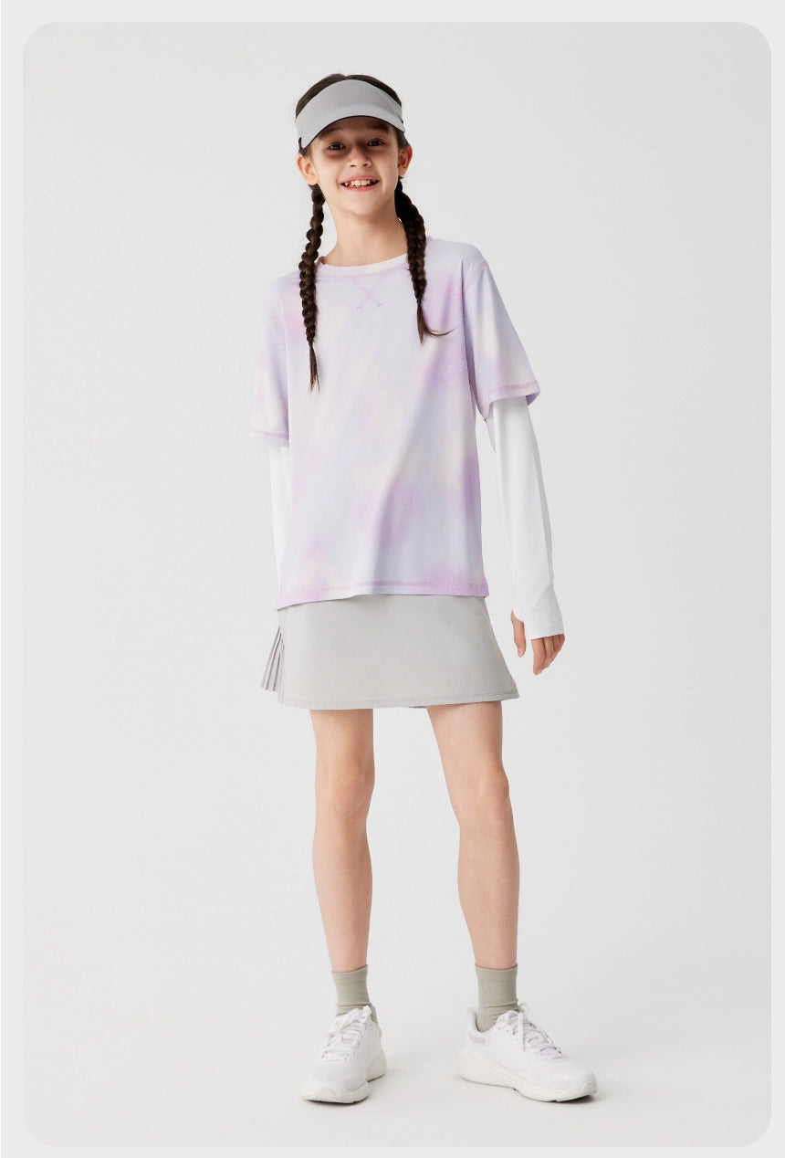 Jollybean Kids GlowMotion Tie-Dye Layered Tee (120-170/ 5y-Adult)
