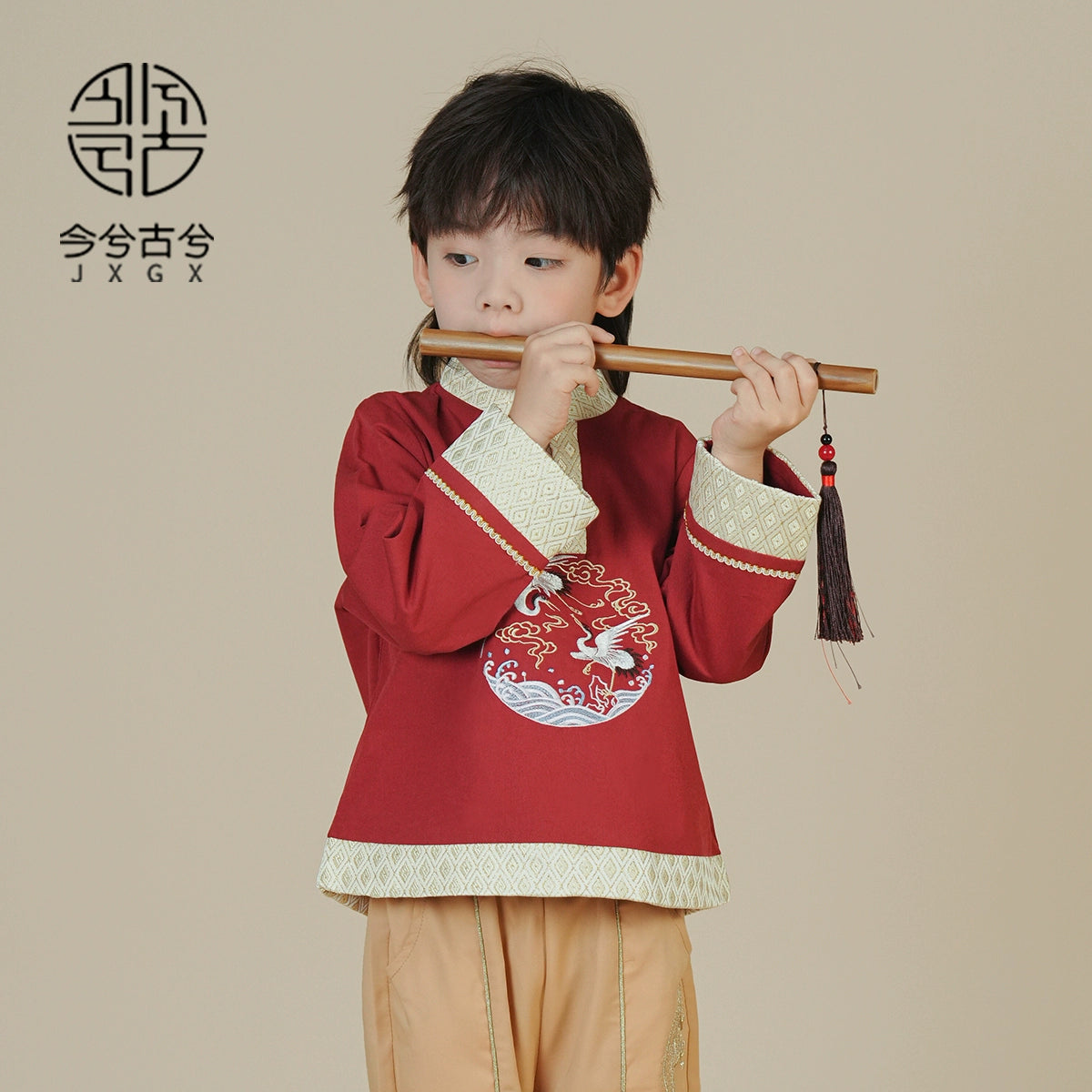 JXGX Fall/Spring Chinese New Year Boy Outfit ---Huaihe