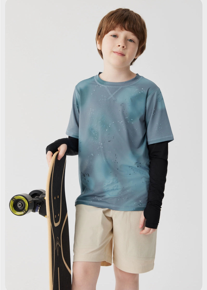 Jollybean Kids GlowMotion Tie-Dye Layered Tee (120-170/ 5y-Adult)