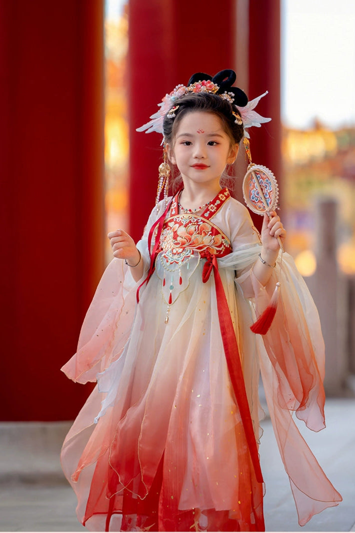 MengHu Girls' Hanfu Confucian Dress --- Xiaolingli--- Chinese New Year