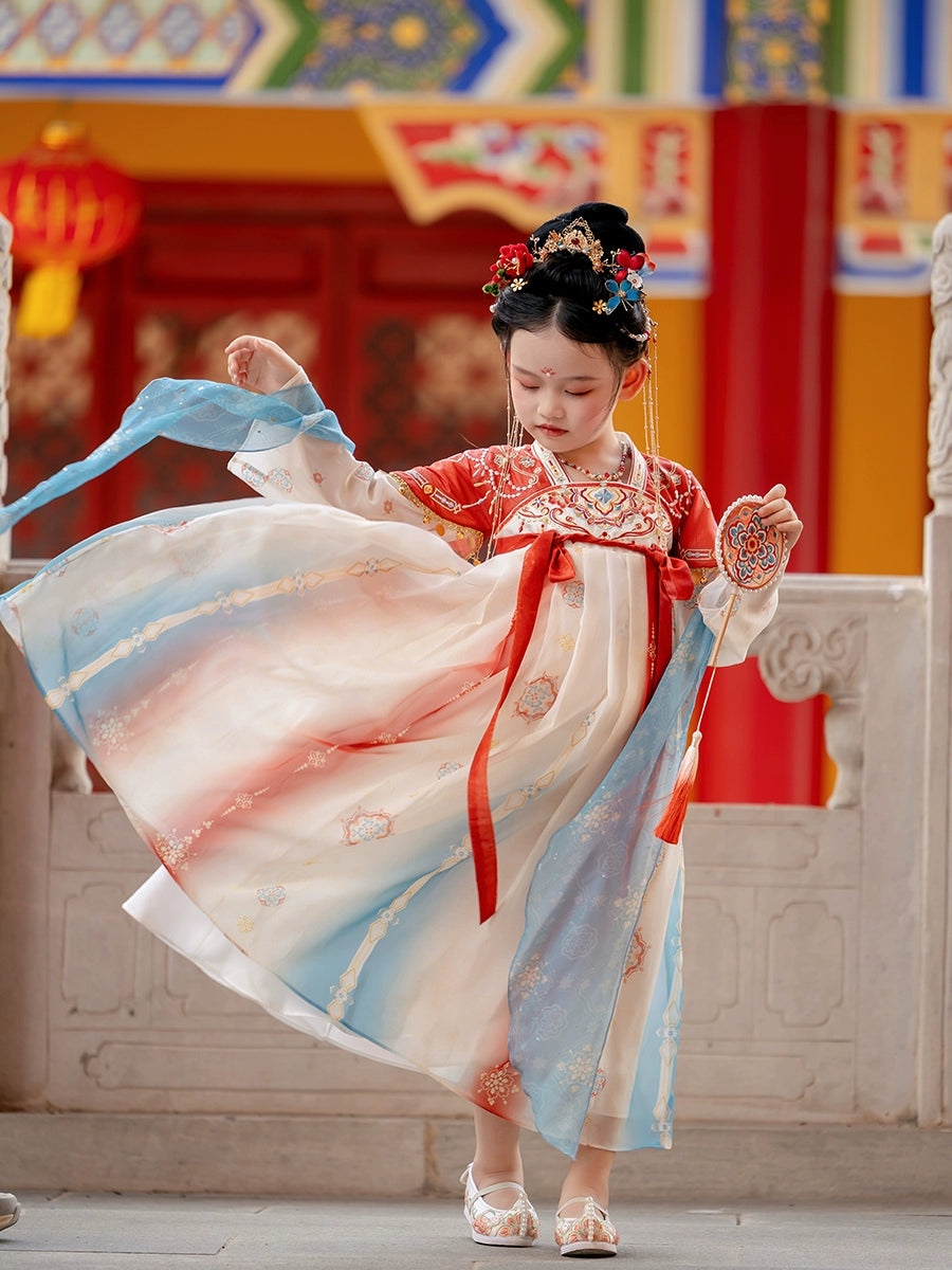 MengHu Girls' Hanfu Confucian Dress ---Yanluo--- Chinese New Year