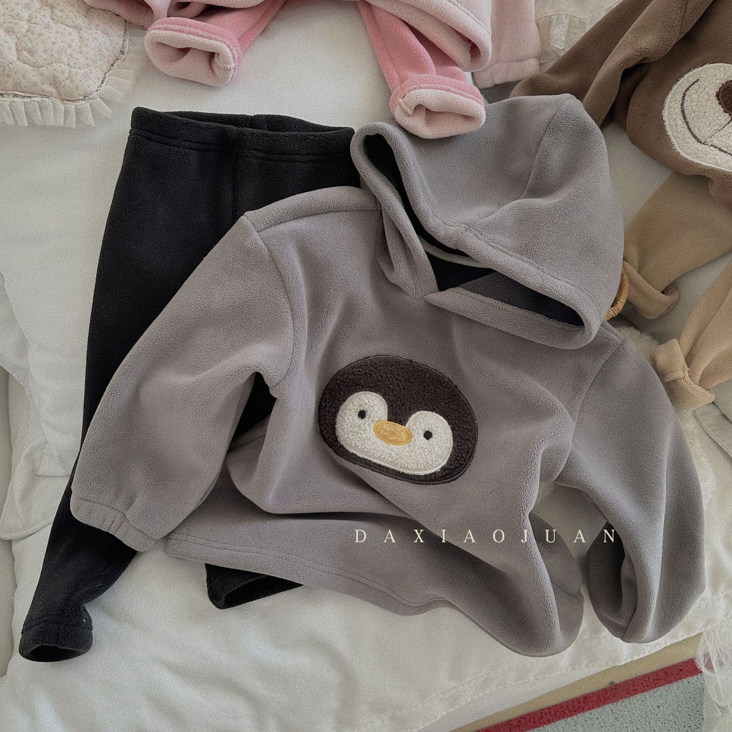 DXJ Whimsy Warmth: Kids' Hoodie Set Collection