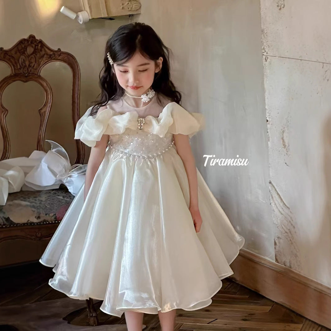 Tiramisu Girls Pearl Mist Princess Dress  (100-150/3y-12y)